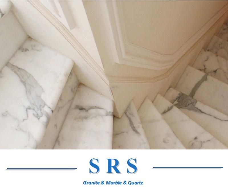 White/Beige/Yellow Granite Stairs for Floor/Upstair Interior/Outterior