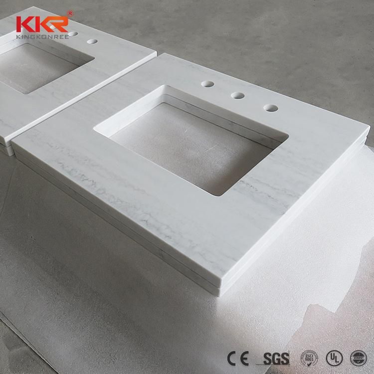 Artificial Stone Slabs Corian Solid Surface Sheet for Bathroom Vanity Kitchen Countertops