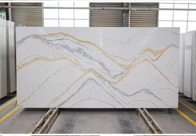 Calacatta Quartz for Kitchen Countertops Slabs