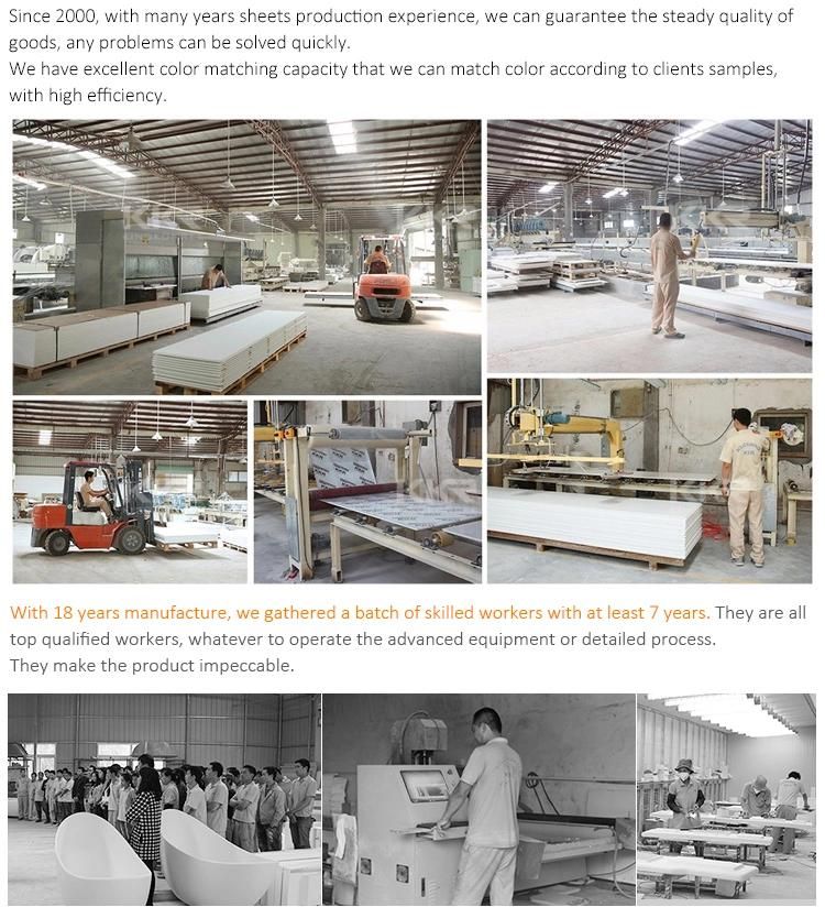 Surface Polished Translucent Resin Panel Transparent Artificial Acrylic Solid Surface Marble