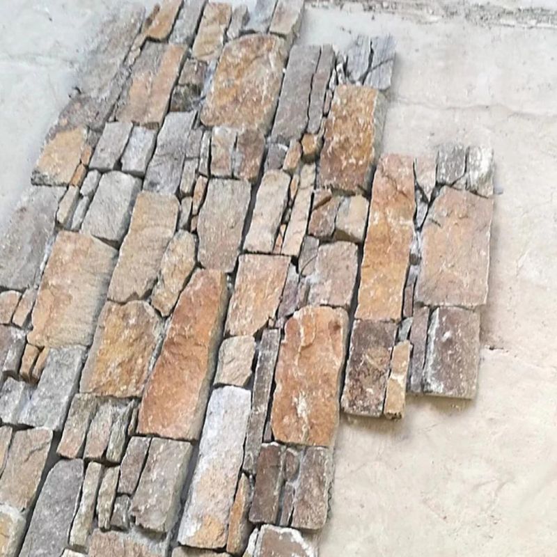 Split Face Granite Culture Stone Veneer Stacked Stone for Wall Cladding Cultured Granite
