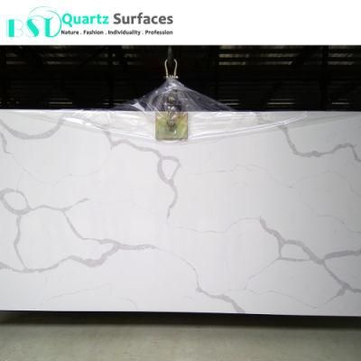 Factory Direct Calacatta Quartz Stone Slab with Good Prices