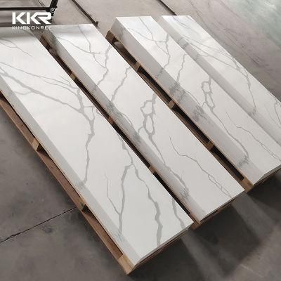 Kkr 12mm Thick Artificial Stone Texture Pattern Solid Surface Korean Marble
