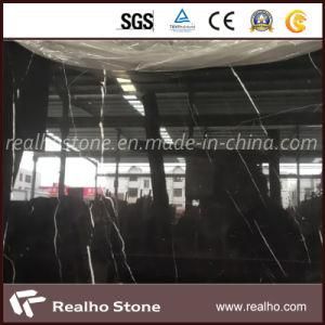 Cheap Price China Black Nero Marquina Marble Stone Slab/Tils for Decoration/Sales