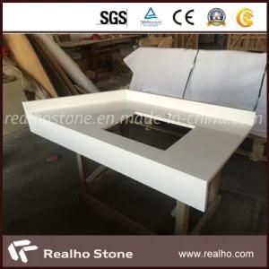 Engineered White Quartz Stone Countertop for Kitchen and Vanity Top