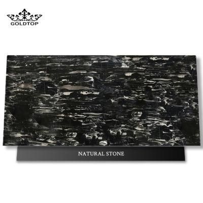 Factory Wholesale Polished/Honed Surface Natural Stone 600*600 Floor Tile Gold Vein Dragon White Black Marble for Home