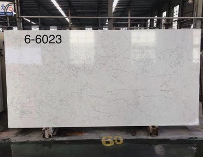 Chinese Carrara Artificial Quartz Stone Slab Countertops Price