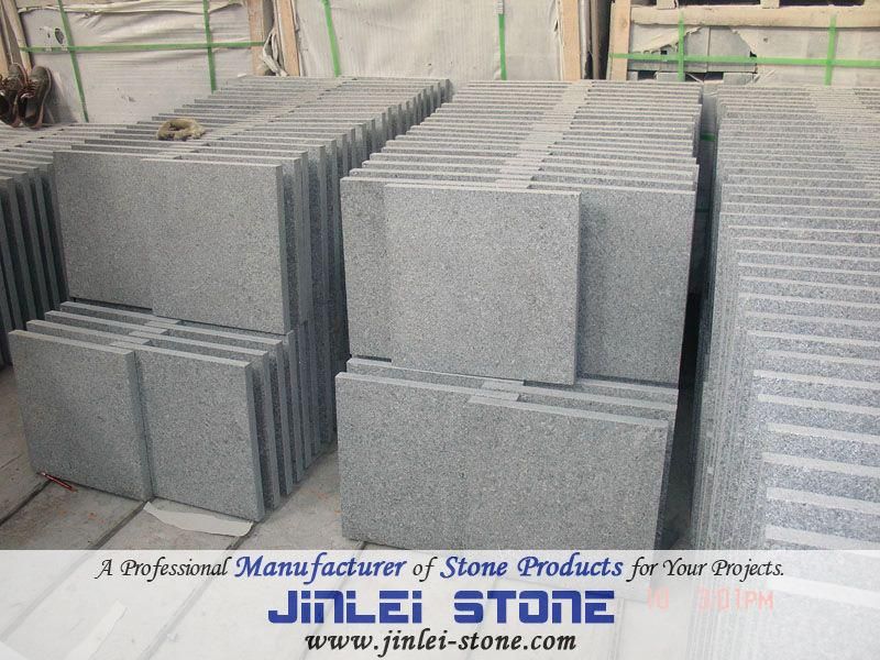 Flamed Chinese G654 Pitra Dark Grey Granite Paving Tiles for Outdoor