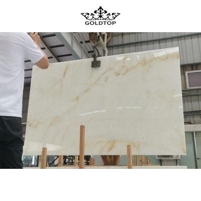 Natural Stone Home Decoration Polished White Onyx Marble Wall Tiles/Countertop/Slab Tiles/Floor Tiles/Tabletop