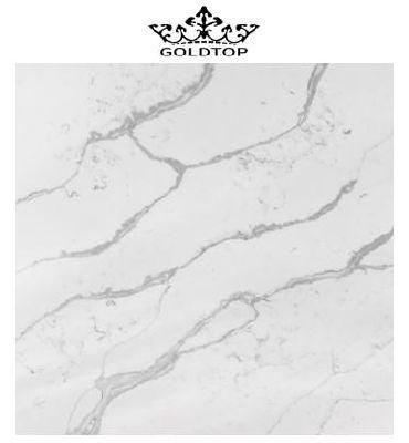 Superior Quality Parallel Calacatta Grey Quartz of Artificial Kitchen Stone Countertop