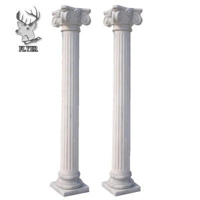 Factory Sales High Quality Durable Natural Marble Roman Column with Corinthian Roman Column