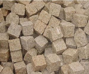 Yellow Granite Natural Split Cube Stone Paver