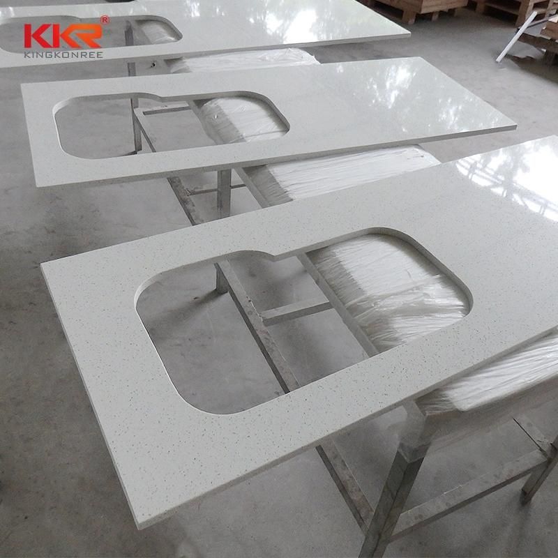 Custom Sizes Corian Solid Surface Aritificial Cultured Marble Hotel Bathroom Vanity Top