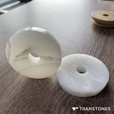 Onyx Stone Decorated Alabaster Backlit Onyx Slab Marble for Translucent Cup Lid