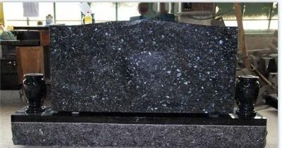 Black China Good Prices Blue Pearl Granite Tombstones and Monuments for Gravestone Cemetery