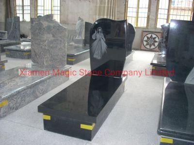 Best Qualilty Absolute Black Grave Stones Headstone Granite Stone Monument