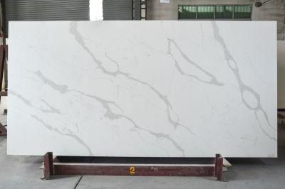 Class Type Quartz Slab Artificial Stone Calacatta White Quartz Stone Slab