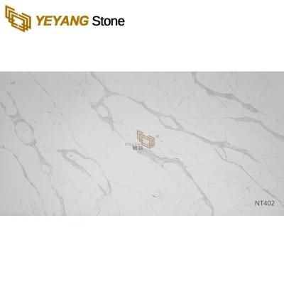 Eternal Calacatta Classic White Quartz for Bar Top/Kitchen/Countertop/Benchtop/Table
