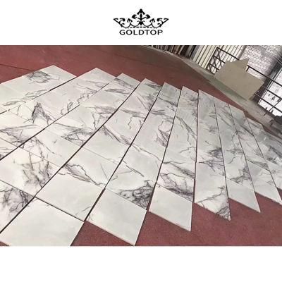 Natural Stone Cut to Size Polished White Wood Marble Tabletop /Wall Tiles/Slab Tiles/Countertop/Floor Tiles