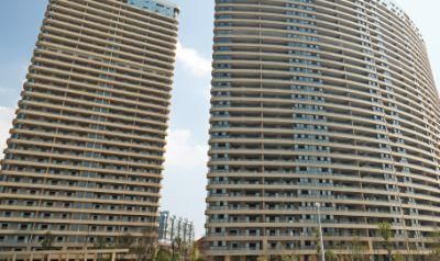 Grooved-Surfaced White with Rich Texture Terracotta Facade Panels for Office Buildings