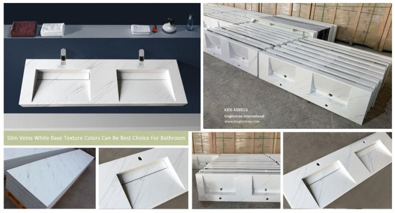 Artificial Stone Acrylic Solid Surface Bathroom Vanities