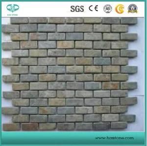 Green/Yellow/Black/Roofing/Slate/Natural/Culture Stone/Rustic Slate/Natural Slate/Flagstone for Wall Cladding/Tile