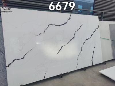 Artificial 6679 Quartz Stone Slab Used for Home Decoration with High Quality