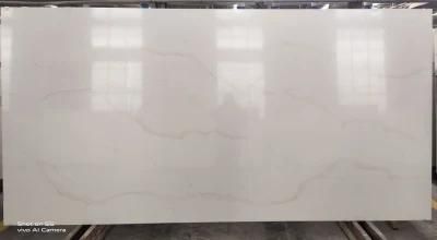 White Calacatta Quartz Stone 8058 Marble Looking with High Quality