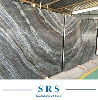 Book Match Veins Galaxy Marble Wavy-Filbred for Wall
