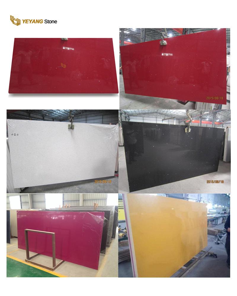 Popular Crystal Red Quartz Slab for Bathroom/Kitchen/Tops/Floor Wall
