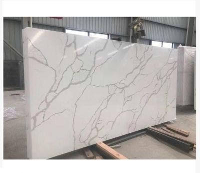 Calacatta Quartz for Vanitytop/Worktops/Slab/Countertop/Floor/Wall Tile
