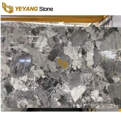 Home Decoration Pandora White/Black/Grey Marble for Flooring/Wall Background/Table/Countertop