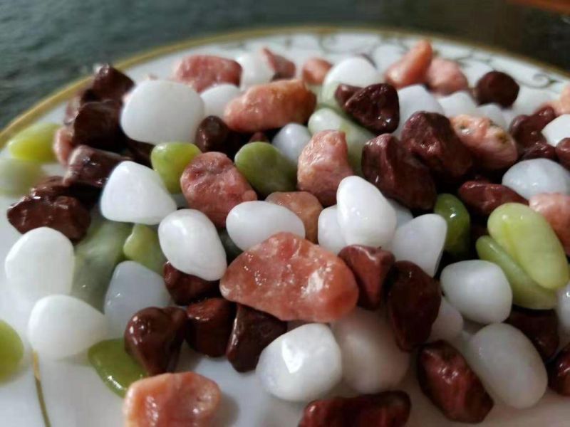Mixed Colorful Sand Stone for Paving Landscaping Playground