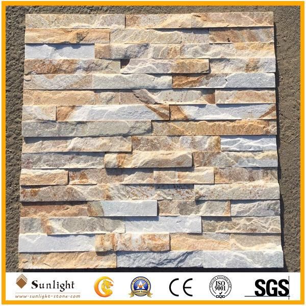Wholesale Natural Stone Black/Yellow Culture Stone for Wall Clading