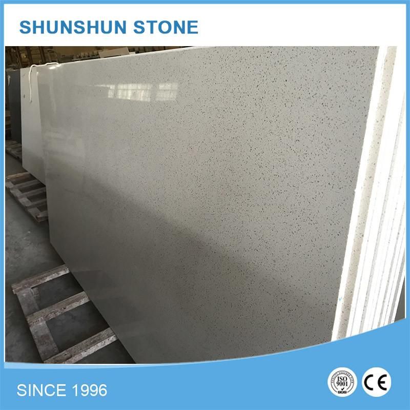 Beautiful White Quartz Stone Kitchen Countertop for Sale