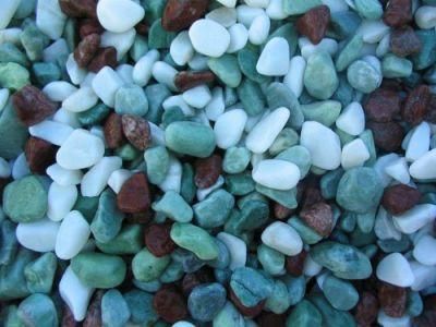 Colorful Unolished Machine Pebbles for Landscaping