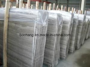 Chinese Grey Wooden Marble for Floor Tile Slab