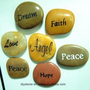 Carved Engraved Stone Multicolor 20mm-40mm