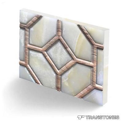 Translucent Backlit Wall Alabaster Panel for Interior Room Decoration