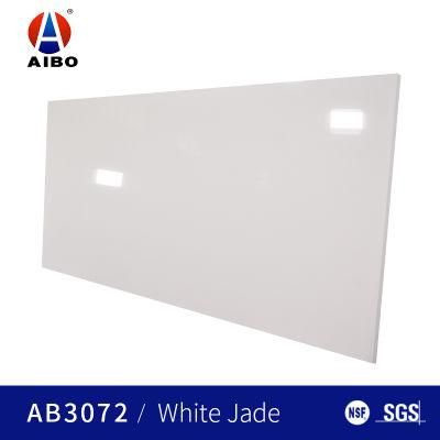 Factory Supplier Pure Color Quartz Slabs Artificial Quartz Stone for Countertop