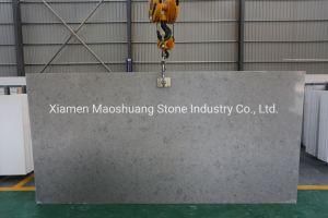 Quartz Stone French Grey Big Size Slab for Kitchen Bathroom Vanity