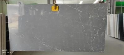 Extremely Durable High Hardness Artificial Marble Look Quartz Stone Slab for Home Top Decoration
