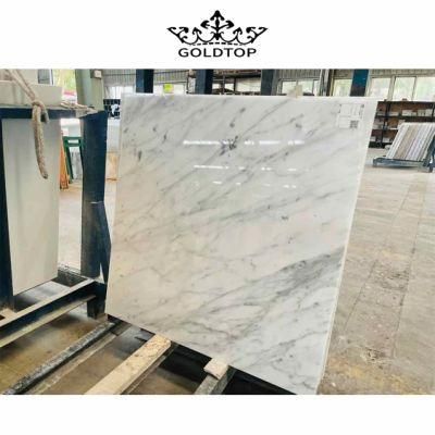 High End Snow White Natural Stone Slabs Statuario Marble Slab for Floor