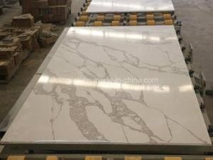Big Form Slab Thickness2cm/3cm Recomposed Calacatta Quartz Slab