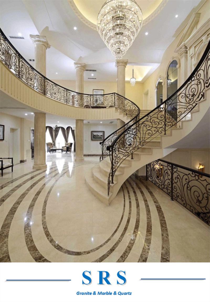 Natural Stone Scream Beige Light Emperador Brown Marble for Slabs/Tiles//Floor