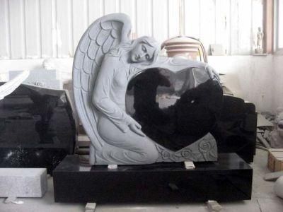 Granite Stone Angel Headstone Monument &amp; Tombstone