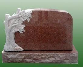 America Style Upright Granite Memorial Tombstone Headstone