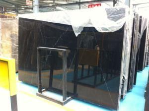 Nero Black Marble Slab/Tile for Flooring and Wall