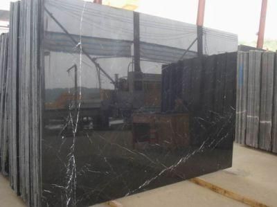 Chinese Marble Black Nero Marquina (More / Less Veins) China Marble