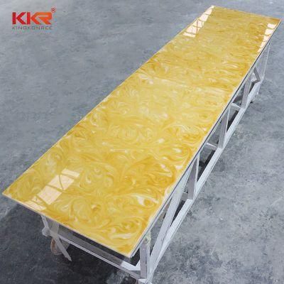 Hotel Vanity Wall Cladding Panels Wall Decorative Solid Surface Stone